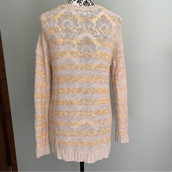 Maurices Striped Long Sleeve Knit Sweater Women’s Size Small Button Accents - Picture 4 of 11